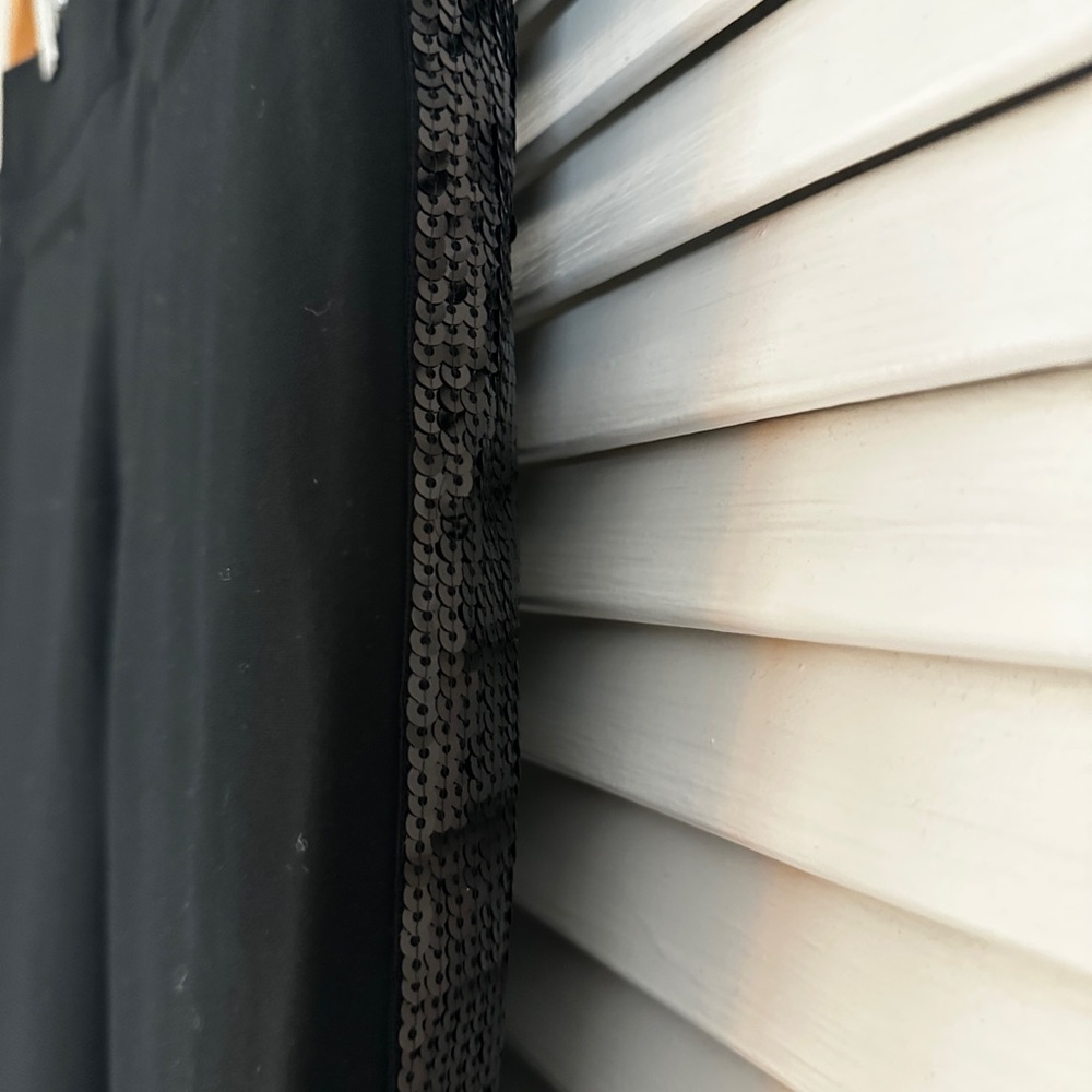 Spanx perfect black pant sequin tuxedo stripe M - Picture 5 of 8